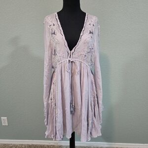 Free People Lavender Purple Lita Mini Dress